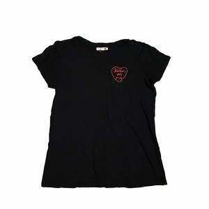 Lean on me embroidered shirt